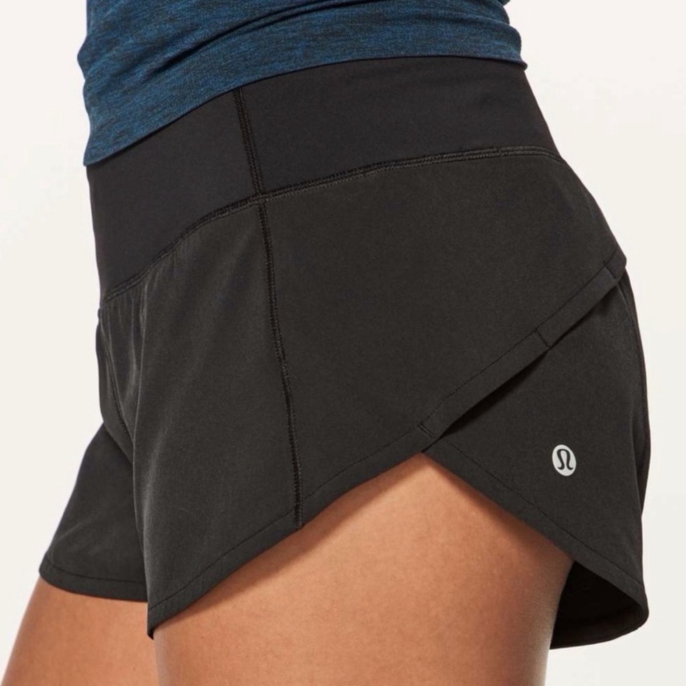 lululemon athletica Women's Sleek Black Athletic Shorts